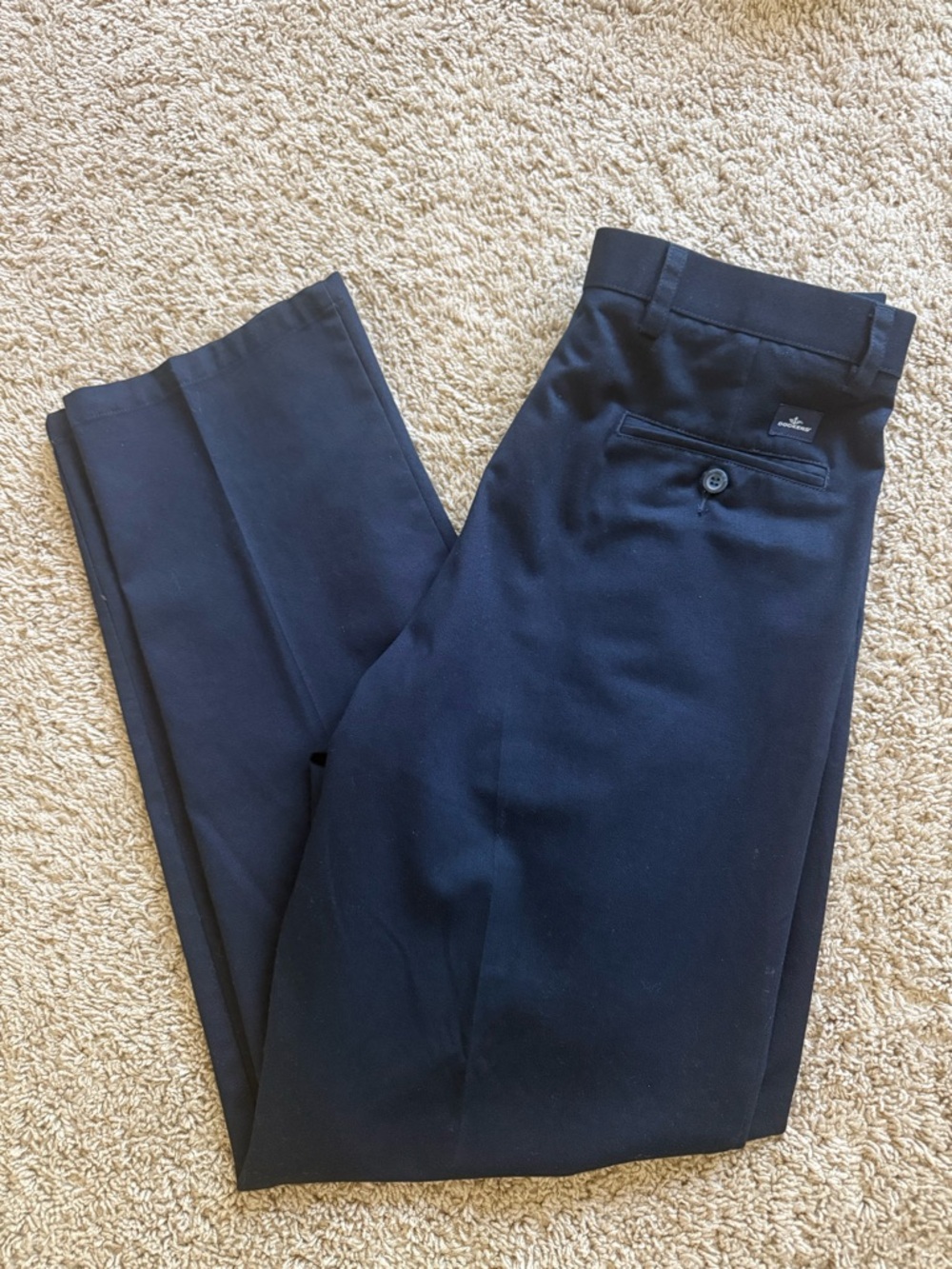 Dockers D3 Classic Fit Pleated Pants Navy Size 34*34